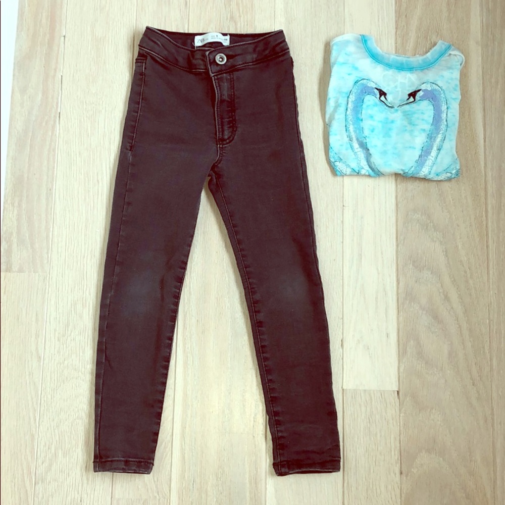 Grey stretchy skinny jeans
